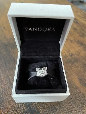 Genuine Pandora Pudsey Bear Silver Head Charm • £15