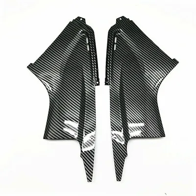 $33.08 • Buy Carbon Fiber Fit For Yamaha YZF R6 03-05 Side Air Dust Cover Fairing Insert Part