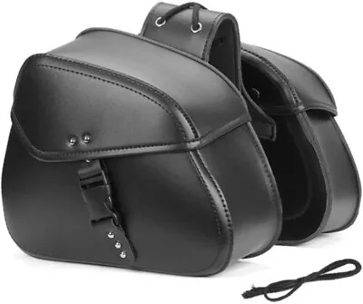 Motorcycle Side Saddle Bags For Yamaha V-Star 650 950 1100 1300 Classic Stryker • $61.66