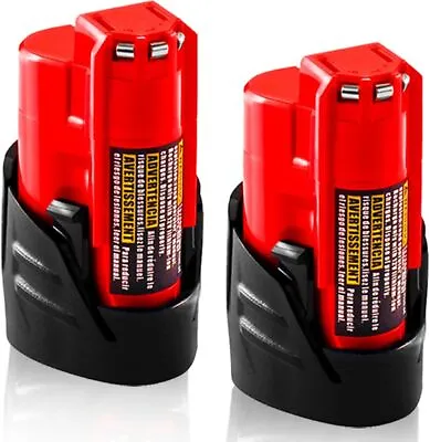 2X For Milwaukee Battery For M12 Lithium Battery 12V 48-11-2420 Battery /Charger • $17.20