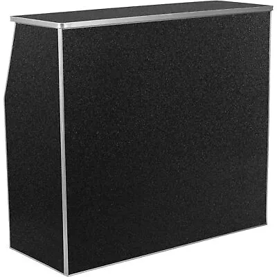 Flash Furniture Portable Folding Bar Table Black Marble 47 3/4in.W X 19 • $434.99