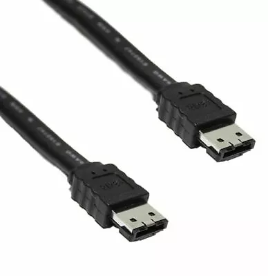 ESATA Male To ESATA Male Cable 0.5m - Black • $10.65