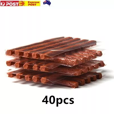 40PCS Tyre Repair Plugs Car Tire Puncture Recovery Tubeless Seal Strip Repair AU • $4.79