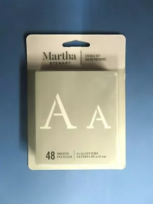 Martha Stewart Stencil Set  1.5  Letters  48 Sheets.  NEW • $5