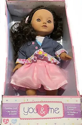 You & Me 14  Baby Toddler Black Hair Doll Toys R Us New • $73.75