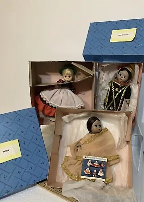 Lot 3 Madame Alexander Dolls Indonesia India & Germany • $19.99