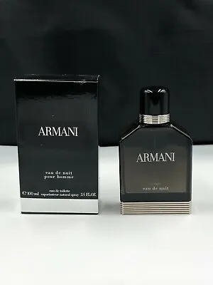 £59.99 • Buy New Armani Eau De Nuit Pour Homme 100ml Edt Spray For Men