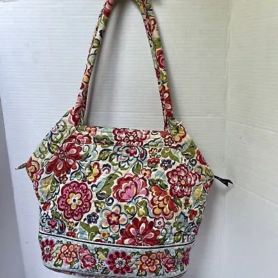 Vera Bradley Maggie Shoulder Bag Purse Hope Garden Floral Retired Pink Red NEW • $32.90