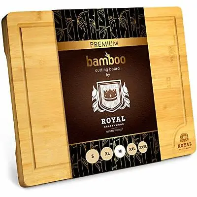 Bamboo Cutting Board With Juice Groove - Kitchen  Assorted Sizes  Styles  • $19.83