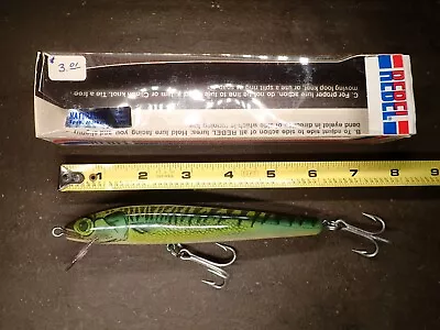 Tough NOS Rebel F-80 Windcheater Super Minnow Surf Fishing Lure Striped Bass • $24.99