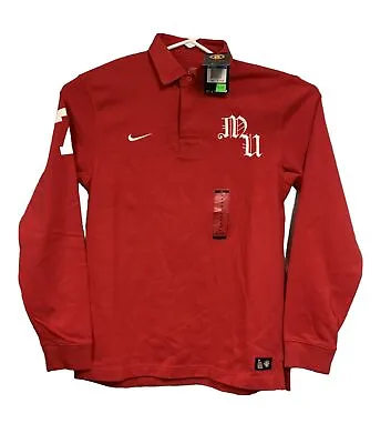 Nike Manchester United #7 Long Sleeve Red Polo Size Medium NWT Futbol Ronaldo • $65.95