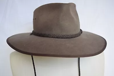 Akubra   Cattleman  Brown Felt Hat...size 53 • $85