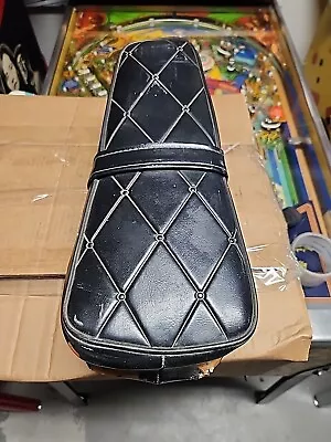 Custom Vintage Banana Seat Diamond Pattern For 20   BMX  Bike BLACK • $10