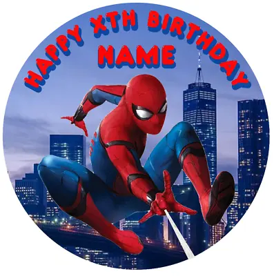 Personalised Edible Cake Toppers & Décor - Spiderman Themed • £4