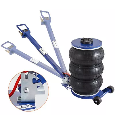 VEVOR Triple Bag Air Jack 5 Ton/11000 Lbs Pneumatic Jack For Car SUV Lifting • $185.99