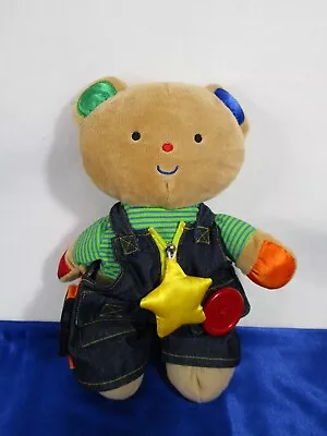 Melissa & Doug Tan Teddy Bear Stuffed Plush Sensory Toy For K's Kids • $19.95