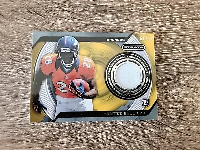 2013 Topps Strata Montee Ball Rookie Patch Gold /90 Broncos RC Jersey Relic • $2.99