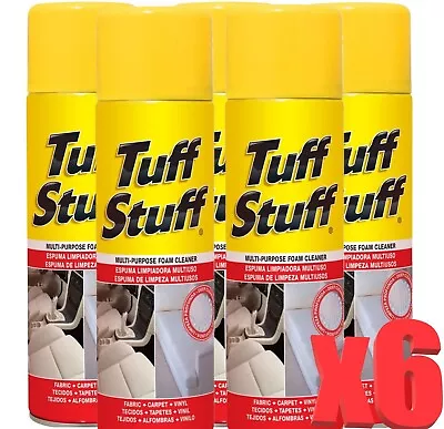 6x STP Tuff Stuff Car Interior Upholstery Seats Carpet Foam Cleaner Valet Carpet • £19.99