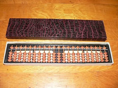 Vintage Sun 21 Digit (105 Bead) Soroban Abacus In Original Box Made In Japan • $30