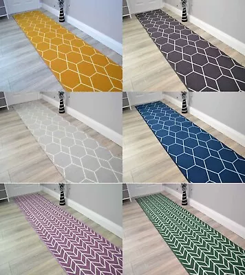 £14 • Buy Very Long Hallway Rug Heavy Duty Hall Runner Non Slip Rubber Backing ANY Length 