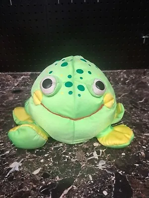 Moshi Green Frog Plush Microbead Pillow  Brentwood Originals Nylon Stretch Spots • $20