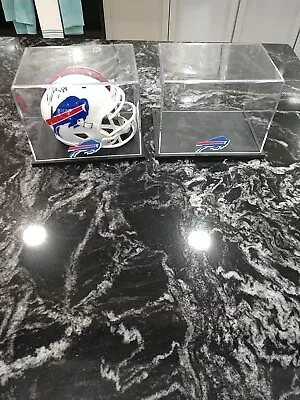 Buffalo Bills Logo Mini Helmet Display Case - Heavy Duty Protect Your Investment • $23