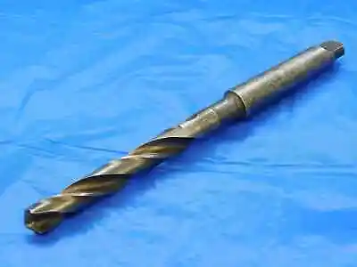 Morse 35/64 O.d. Hss Twist Drill Bit Morse Taper #2 Shank 3 5/8 Loc .5468 Mt2 • $34.99