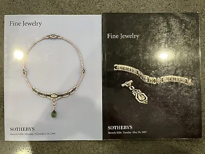 $29.99 • Buy 2 Sotheby’s Beverly Hills Fine Jewelry Auction Catalogs 1996 & 1997 Famous