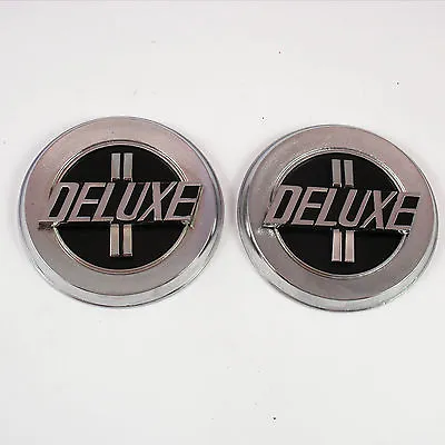 DELUXE Metal Pillar Badges X2 Chrome New For Mazda RX2 RX3 RX4 RX7 Rotary Rotor • $99.95