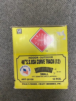 $95 • Buy Aristocraft 20100 Aristocraft Track 12 Pieces 48  Diameter Curve NEW