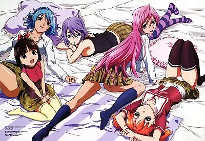 Anime Rosario Vampire Shirayuki Mizore Akashiya Moka Playmat Gaming Mat Desk • $36.99