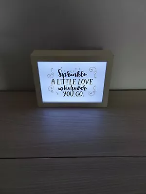 Light Up Box Sign  Sprinkle A Little Love • £3