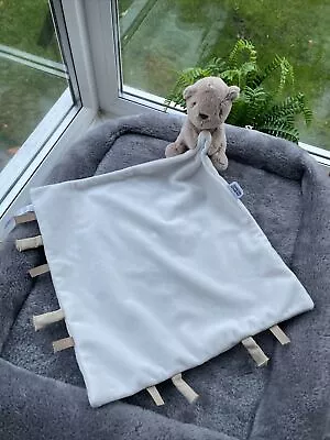 Mamas And & Papas Soft Toy Teddy Bear Comforter  Plush Blanket Blankie Dou • £18