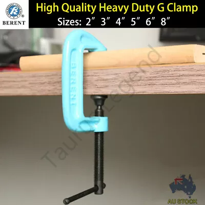 Heavy Duty G Clamp BERENT High Quality Workbench Grip Tool Carpentry Metalwork • $14