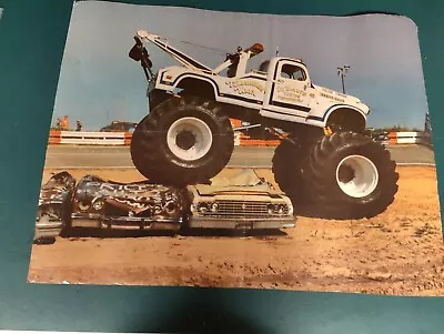 2 Sided Towasaurus Rex & Bear Foot Vintage Monster Truck Poster  • $20