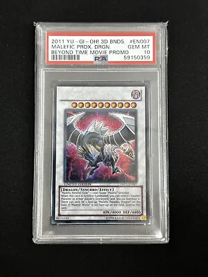 PSA 10 Yugioh Malefic Paradox Dragon YMP1-EN007 Secret Rare Limited • $79.89