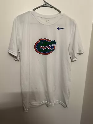 NIke Dri-Fit Florida Gators Men’s  Size Large White  Logo Graphic Short Sleeve • $16