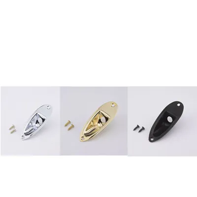 3 Colors Rectangular Jack Plate Socket For Fender Stratocaster Electric Guitars • $6.68