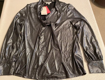 £5.99 • Buy BNWT Shiny Silver Monsoon Tunic Top, Size Medium