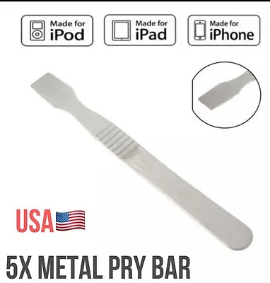 5X Pack Metal Spudger Pry Bar Spatula Repair Opening Tool Apple IPhone IPad IPod • $8.95