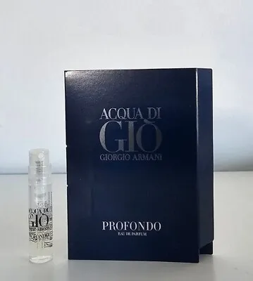 GIORGIO ARMANI Acqua Di Gio Profondo Eau De Parfum EDP 1.2ml. Sample. New • $13.99