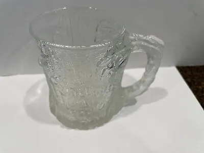 1993 McDonalds Flintstones RocDonalds Treemendous Clear Glass Coffee Mug Cup Vtg • $11