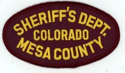 Colorado Co Mesa County Sheriff Nice Shoudler Patch Police • $3.99