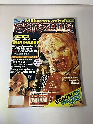 $17.99 • Buy Gorezone #17 1991 Vintage Horror Magazine Mindwarp Evil Dead Huge Chucky Poster