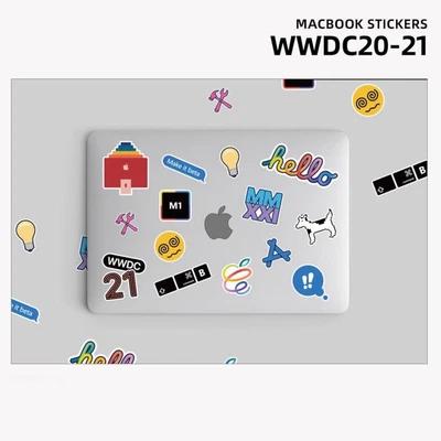 £4.95 • Buy MacBook Stickers Apple WWDC 2021 Vinyl Decals Laptop Air Pro IPad - 14 Per Sheet