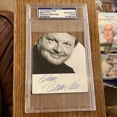 BENNY HILL Signed Autographed Photo  BENNY HILL SHOW  PSA/DNA Certified RARE • $799.69