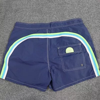 Sundek Mens Swim Shorts 33 Blue Nylon 3.5  In • $44.90