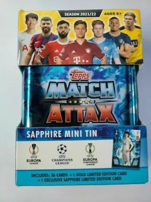 Topps Match Attax 2021/22 Mini Tin Sapphire • £6.99