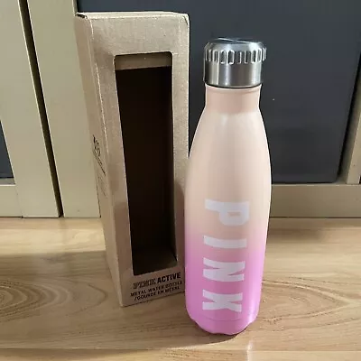 Victorias Secret PINK Insulated Water Bottle Metal 17 FL OZ Gradient NEW • $15.58