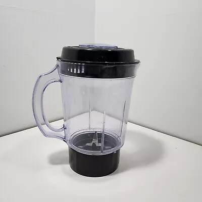 Magic Bullet Blender Pitcher W Cross Blade Replacement Lid Has Missing Piece  • $16.42